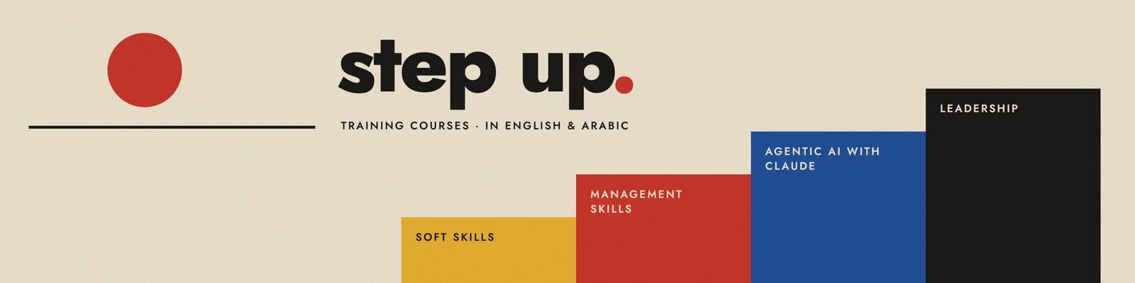 Step up: training courses in English and Arabic